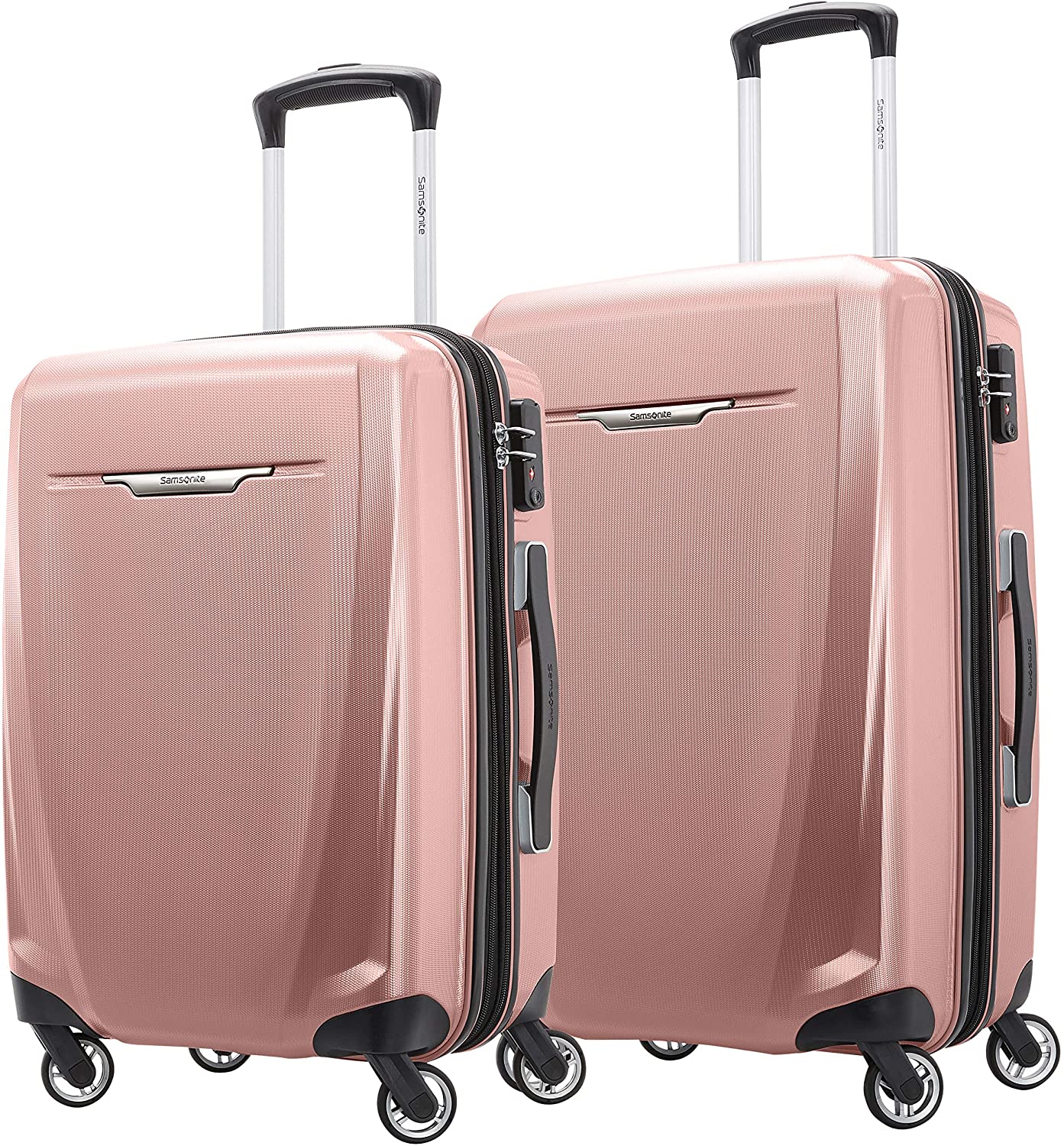 Samsonite Winfield 3 DLX Hardside Expandable Luggage with Spinners, Rose, 2-Piece Set (20/25)